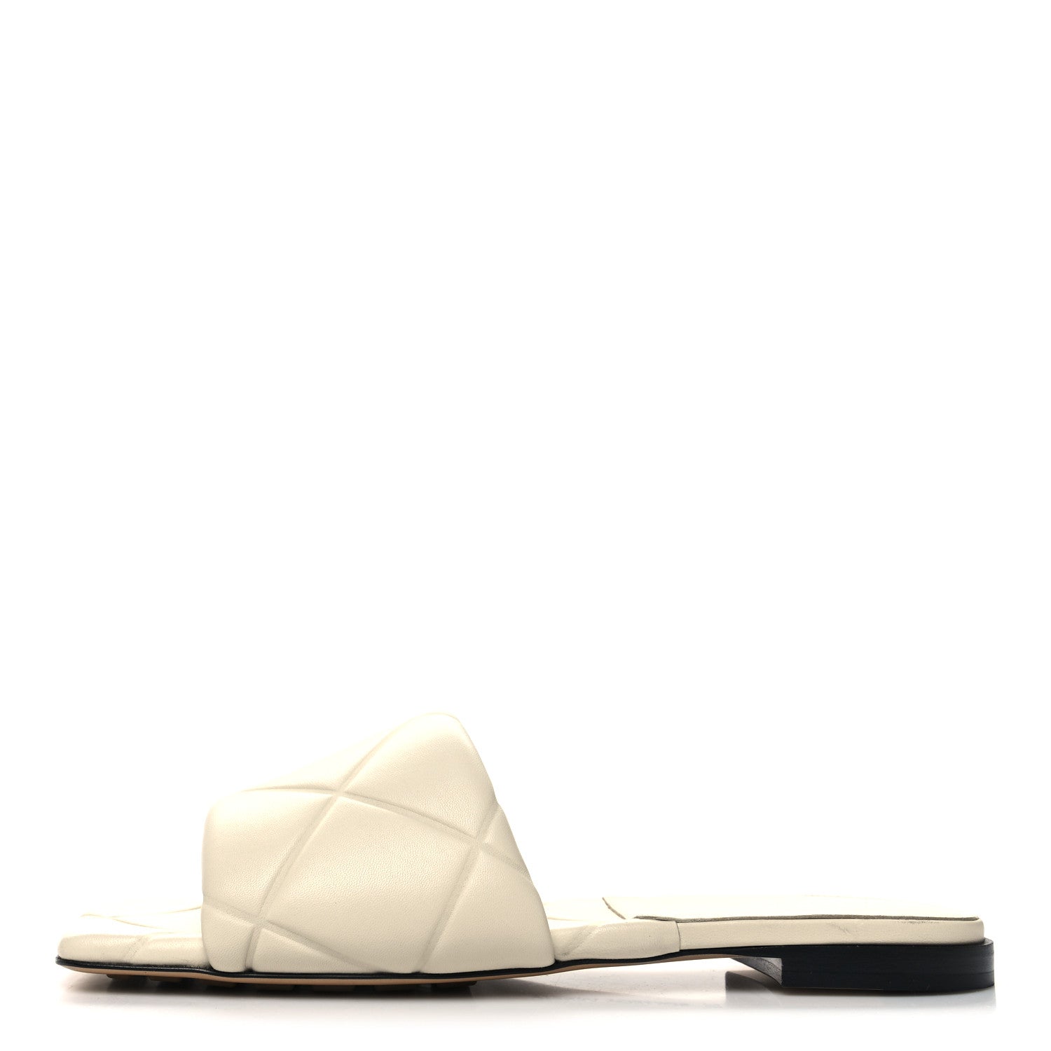 Bottega Veneta Nappa Quilted Rubber Lido Flat Sandals 39 Sea Salt 1 of 7