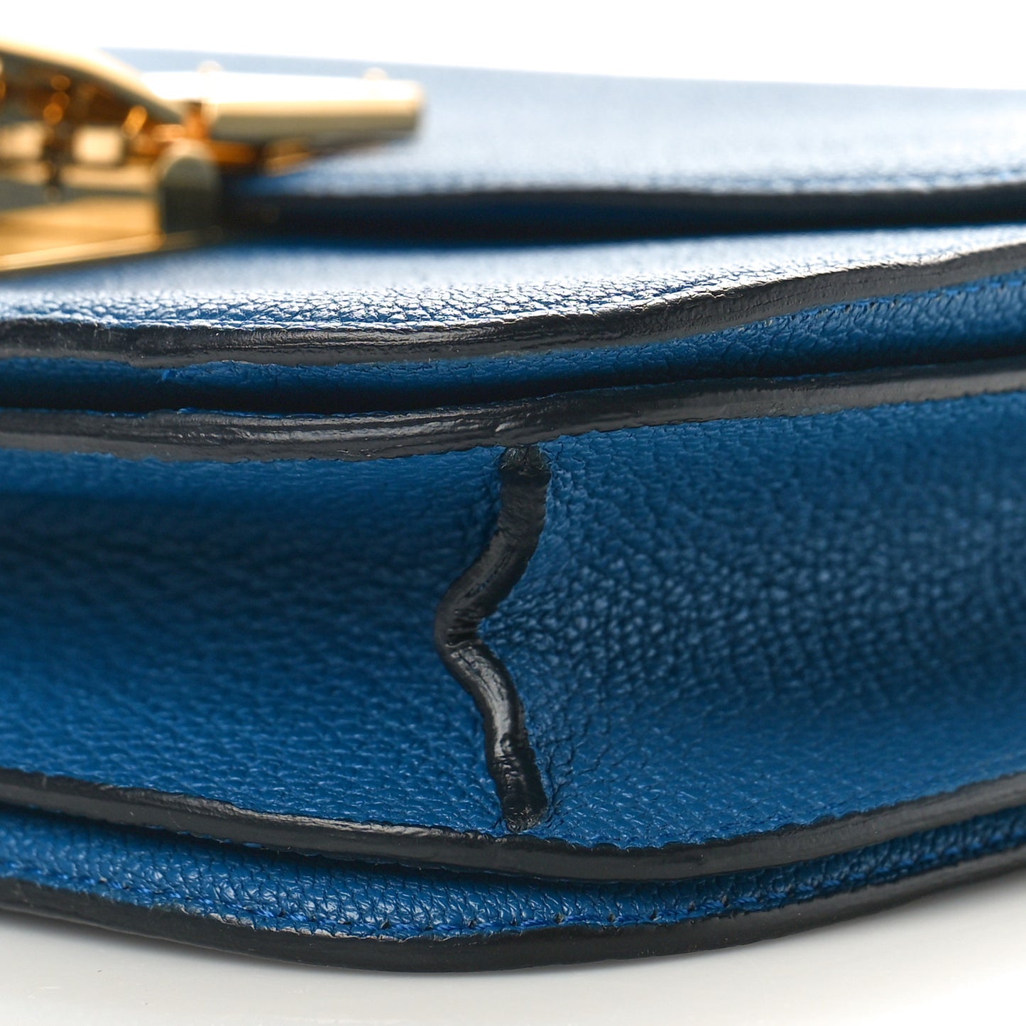 Goatskin Medium Classic Box Flap Bag Deepsea