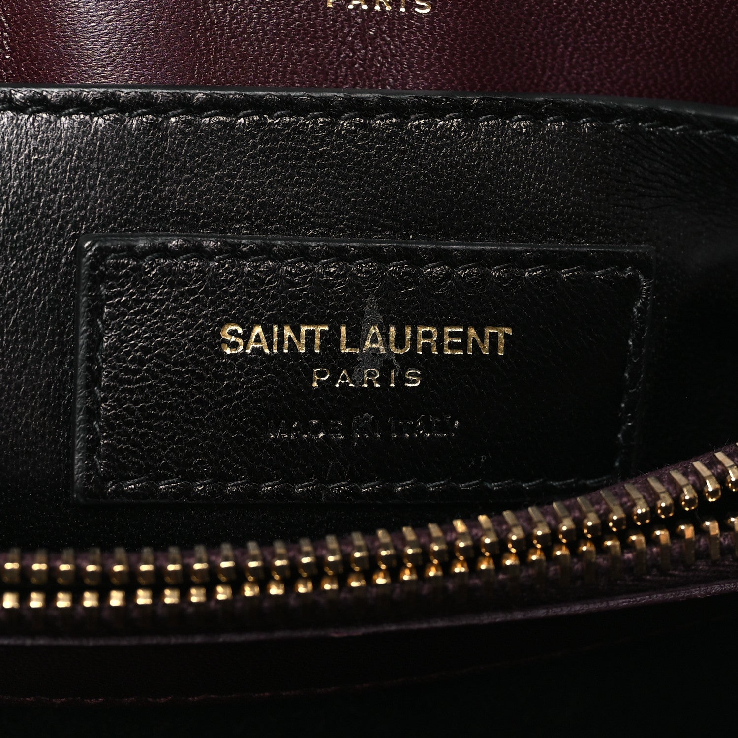 Saint Laurent Velvet Y Quilted Monogram Small Loulou Chain Satchel Burgundy 6 of 10