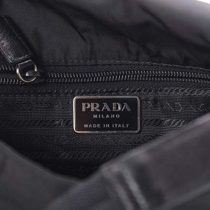 Prada Tessuto Nylon Shoulder Bag Black 8 of 9