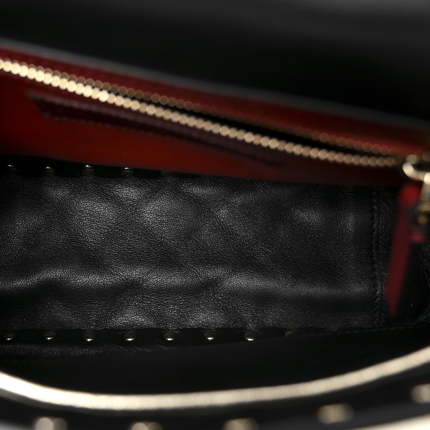 Valentino Garavani Metallic Wrinkled Lambskin Medium Rockstud Spike Shoulder Bag Mekong 5 of 10