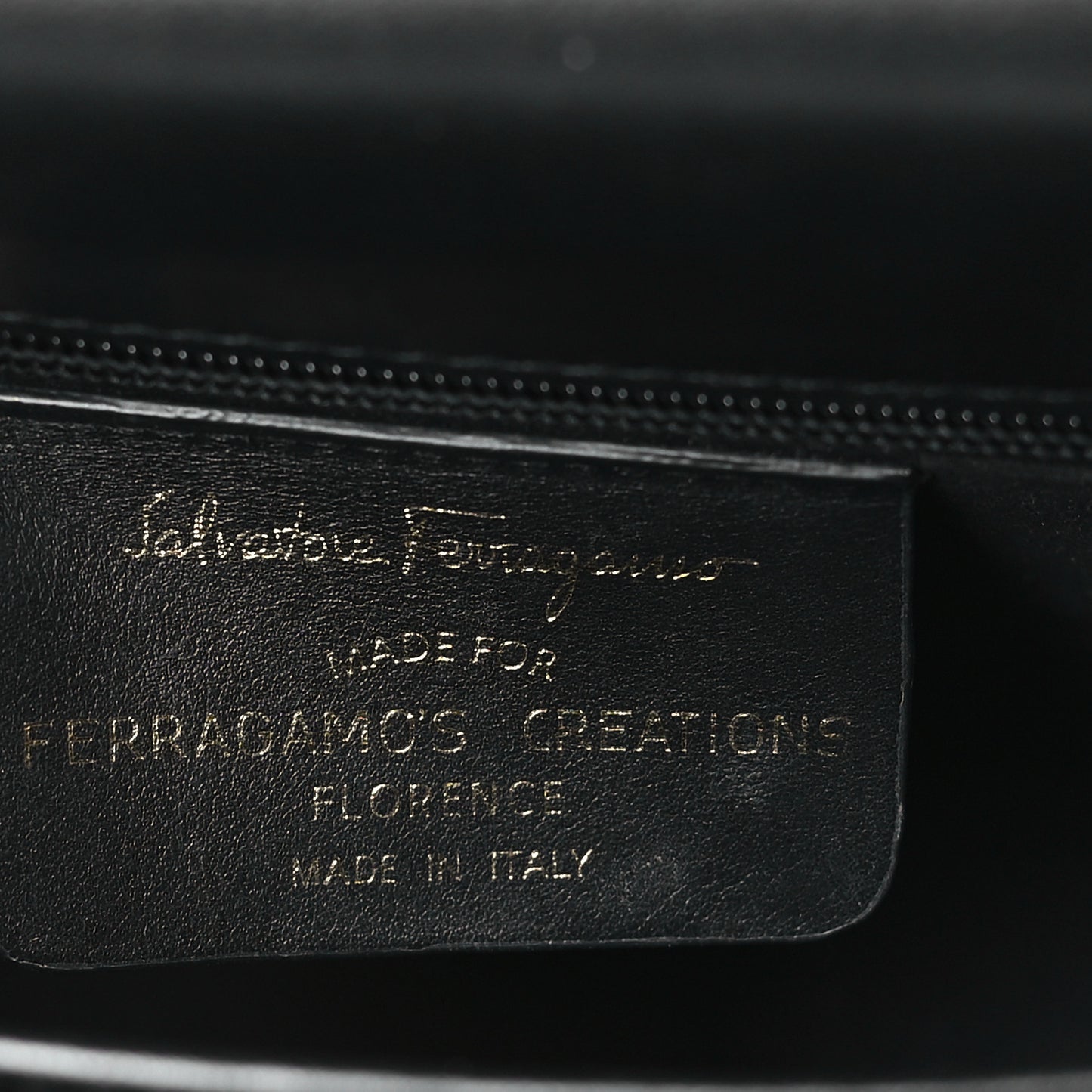 Brushed Off Calfskin Iconic Large Top Handle Bag Black