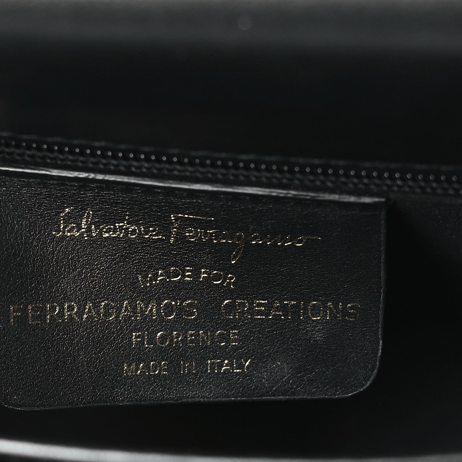 Salvatore Ferragamo Brushed Off Calfskin Iconic Large Top Handle Bag Black 6 of 8