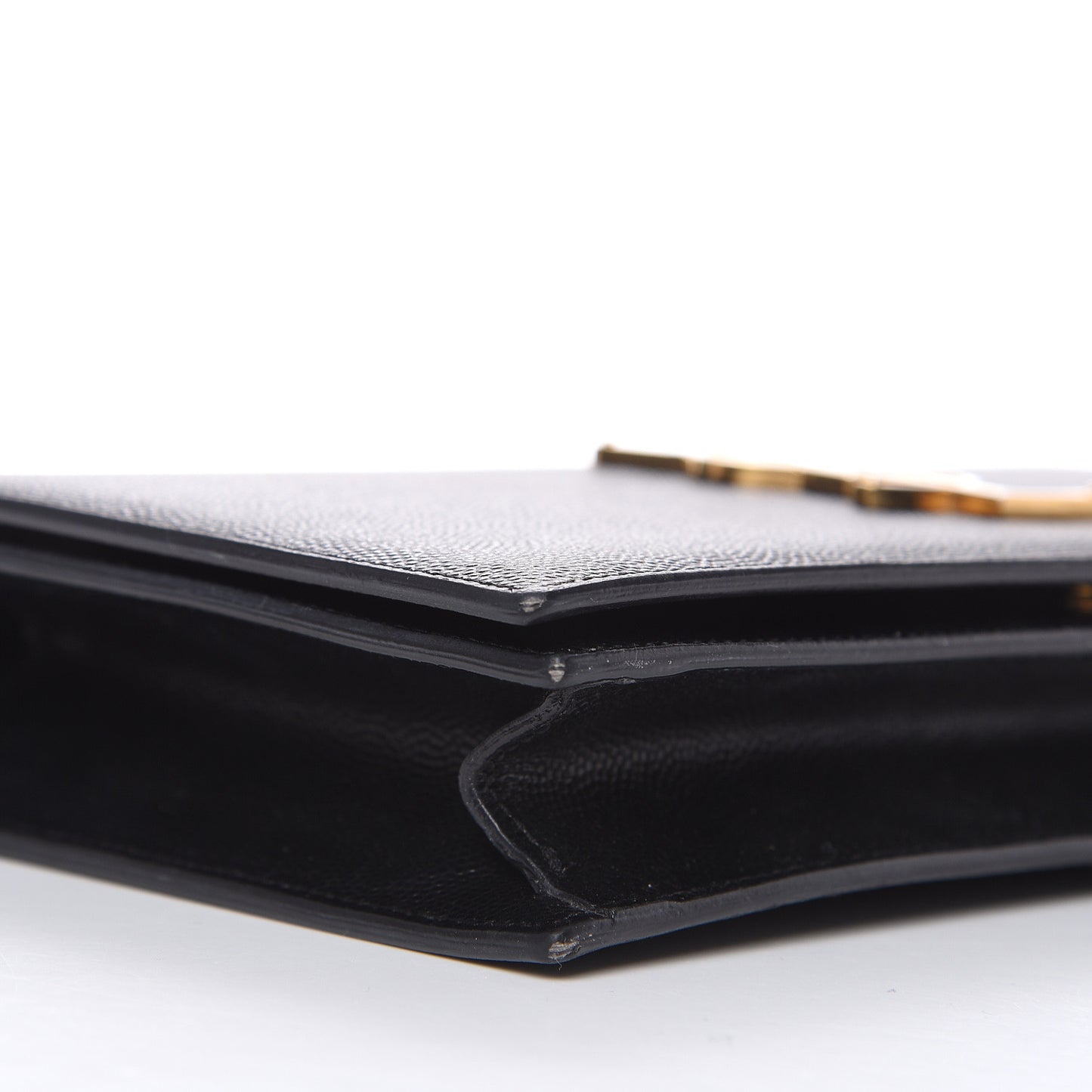 Grain De Poudre Classic Monogram Kate Clutch Black