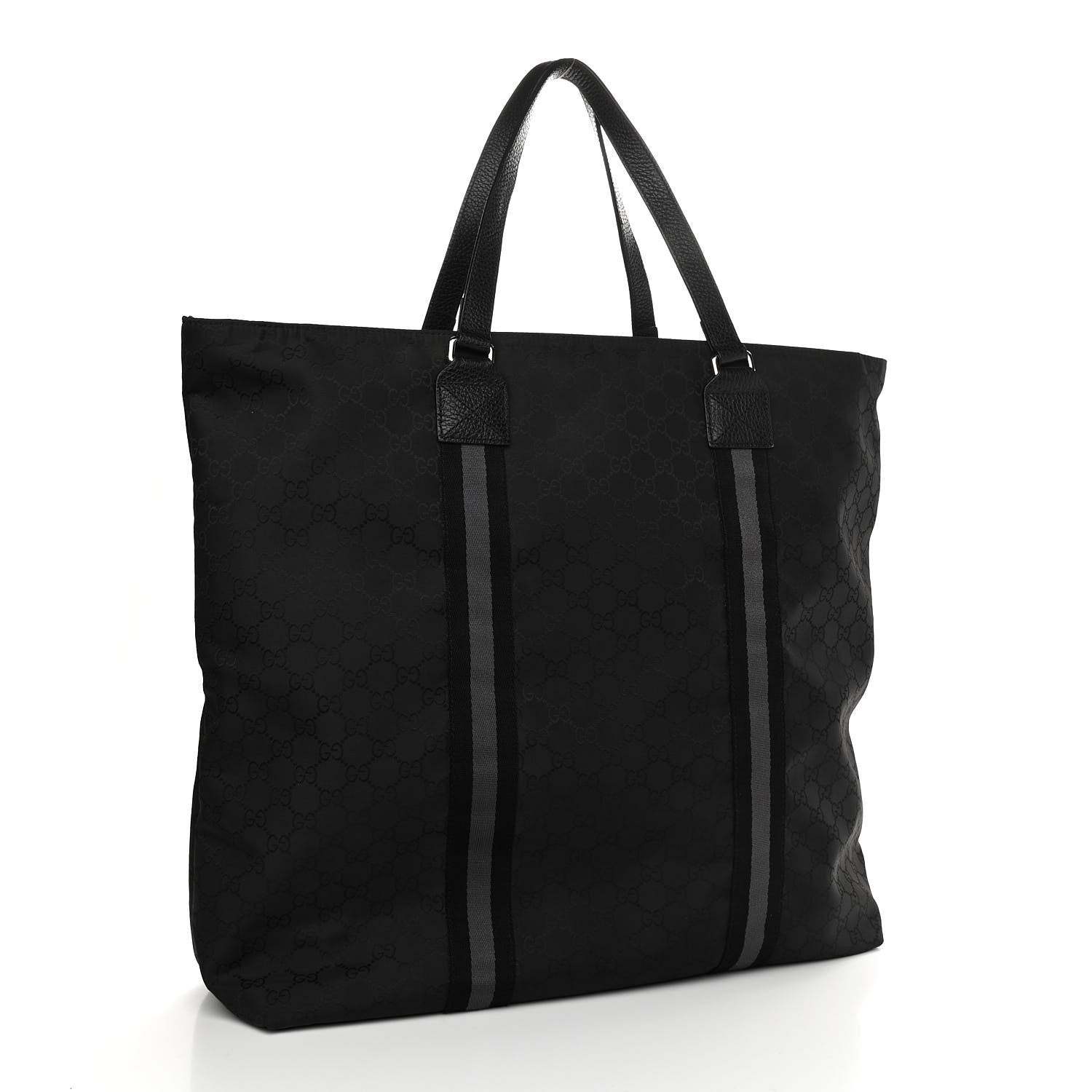 Gucci Nylon Monogram Tote Black 3 of 10