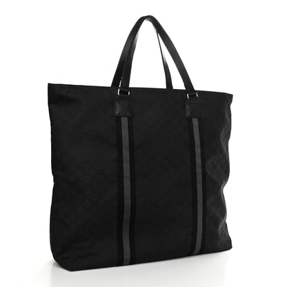 Gucci Nylon Monogram Tote Black 3 of 10
