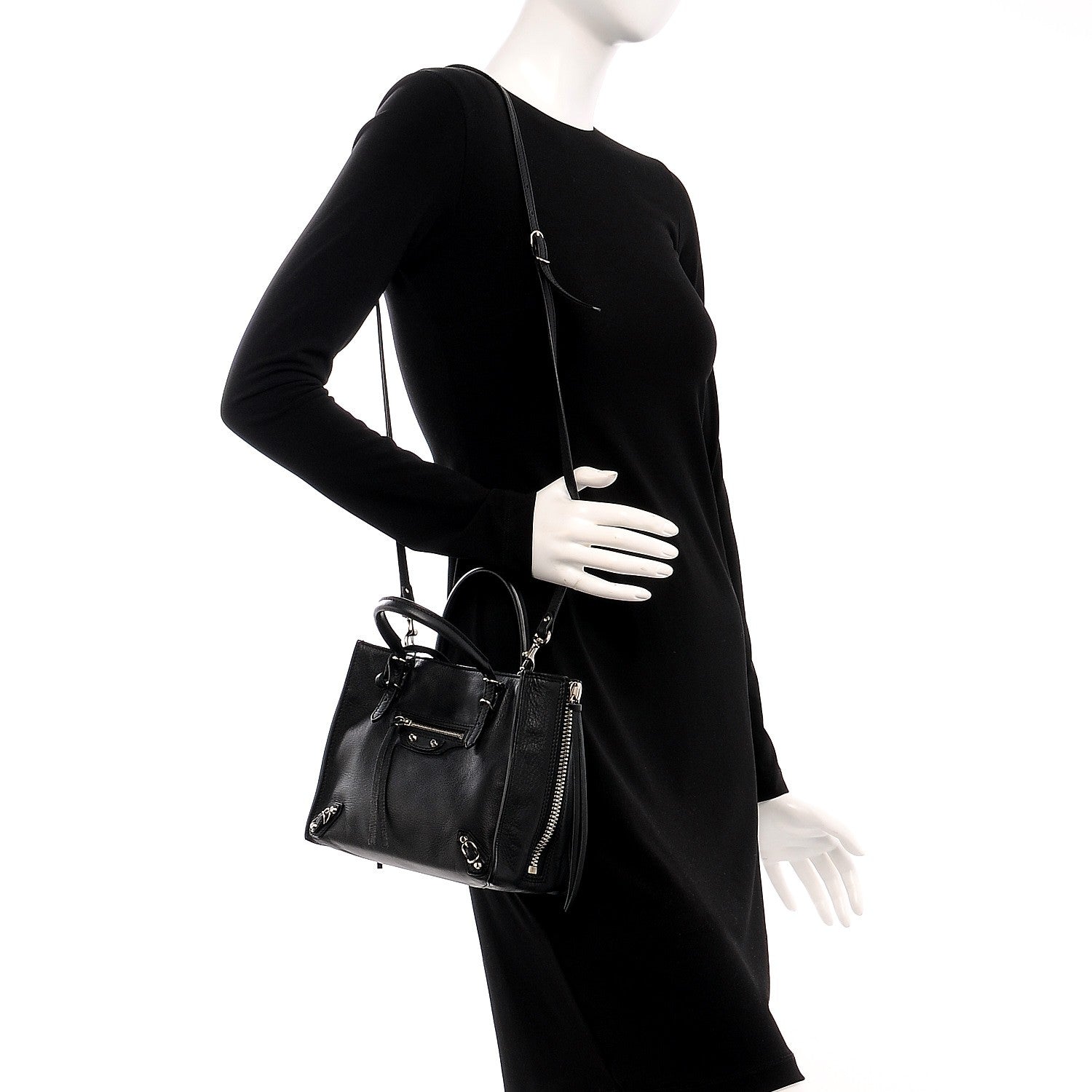 Balenciaga Veau Souple Papier Mini A4 Tote Black 3 of 8