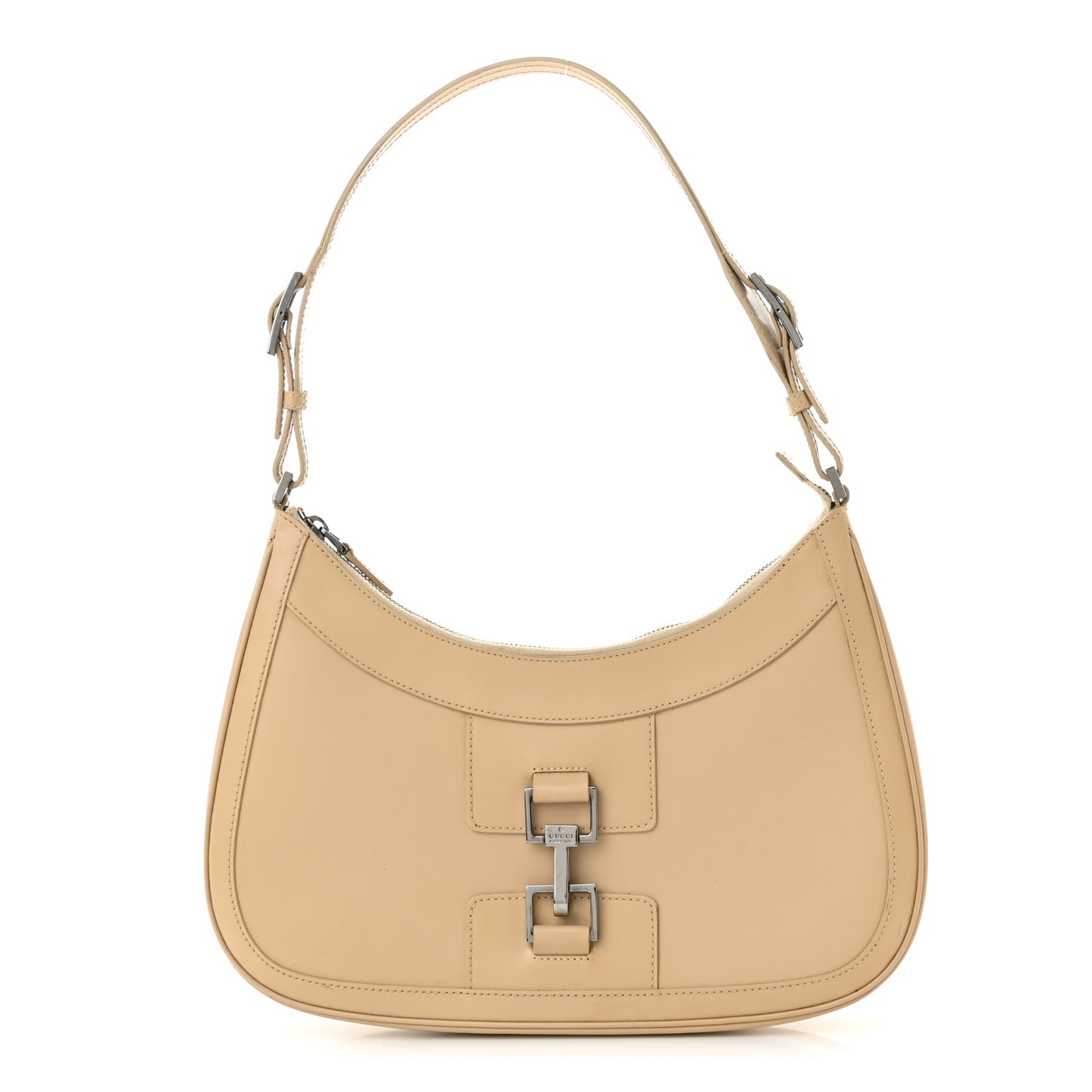 Calfskin Jackie Hobo Beige