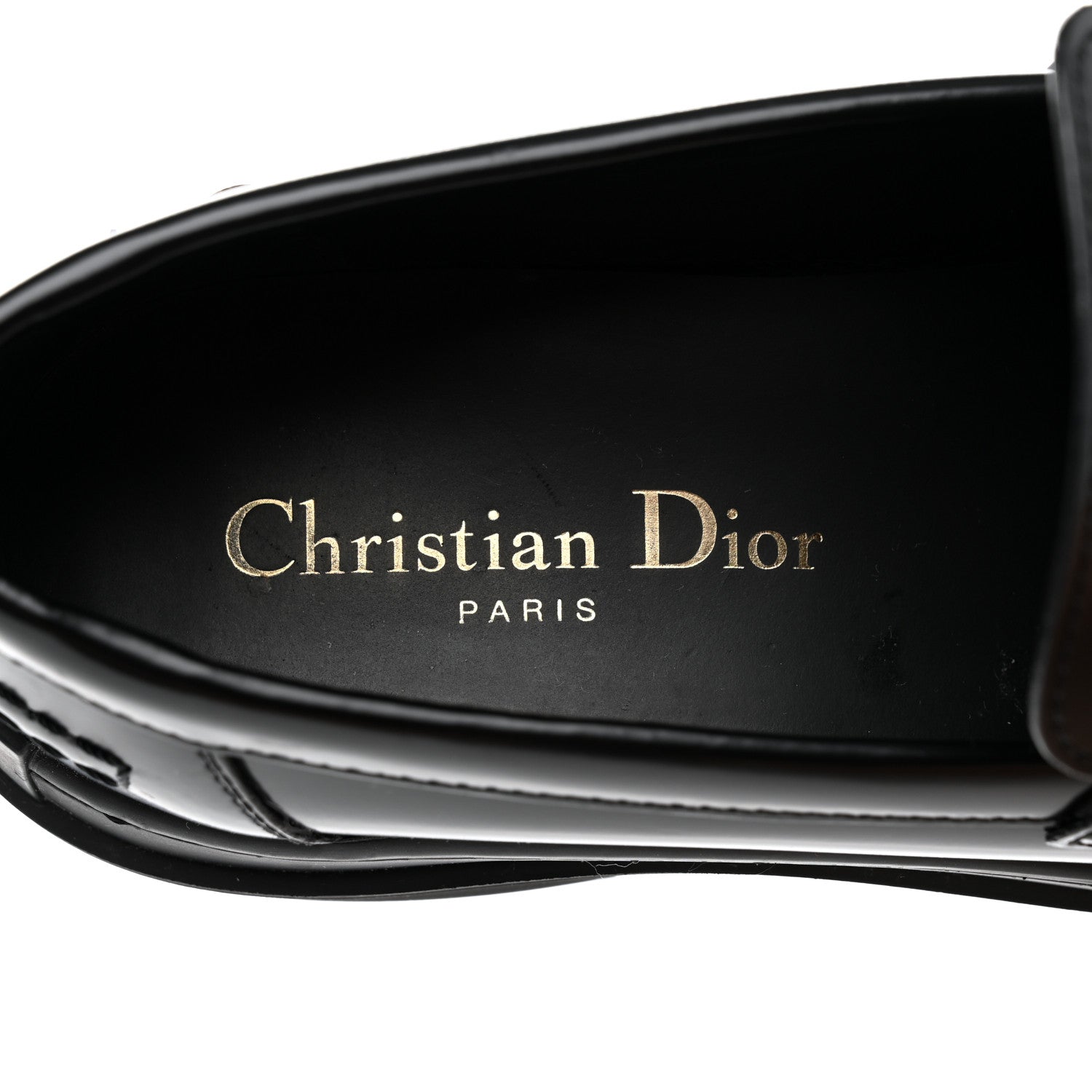 Christian Dior Brushed Calfskin Dior Code Lug Sole Platform 35mm Loafers 36 Black 7 of 10