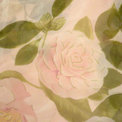 Chanel Silk Chiffon Camellia Scarf Pink 8 of 8