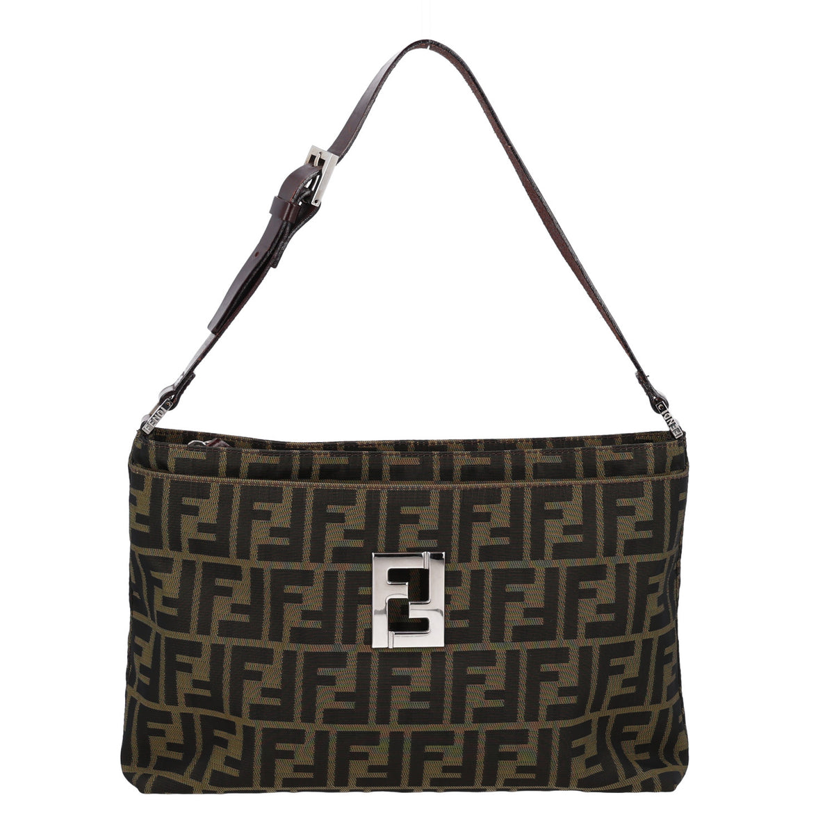 Fendi Zucca Small Shoulder Bag Tobacco 1 of 9
