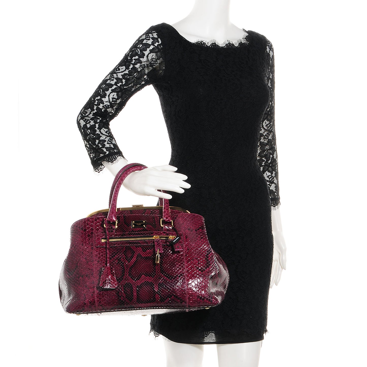 Python Doctor Bag Bordeaux