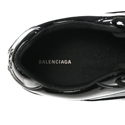 Balenciaga Patent Polyurethane Womens Zen Sneakers 38 Black 7 of 8