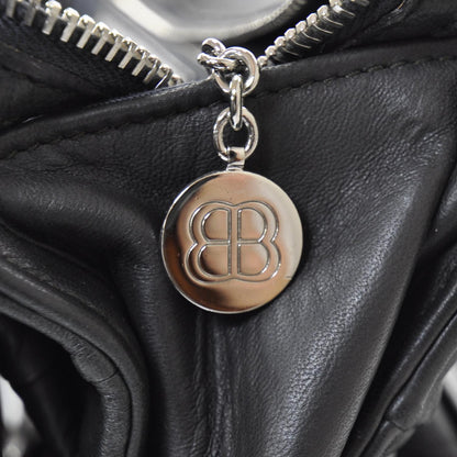 Balenciaga Leather Suede Stingray Cherche Midi Chain Link Bag Black 13 of 13