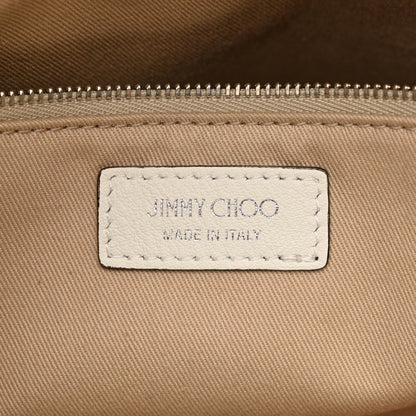 Jimmy Choo Smooth Calfskin Crystal Embellished Cheri Tote Latte 6 of 10