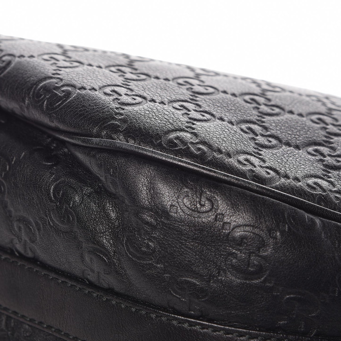 Guccissima Medium GG Twins Hobo Black