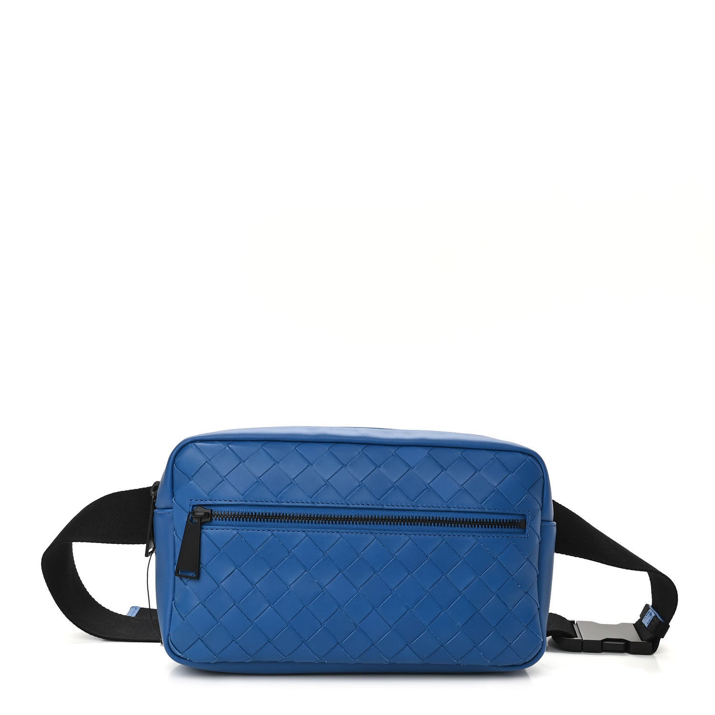 Nappa Intrecciato Belt Bag Bluette