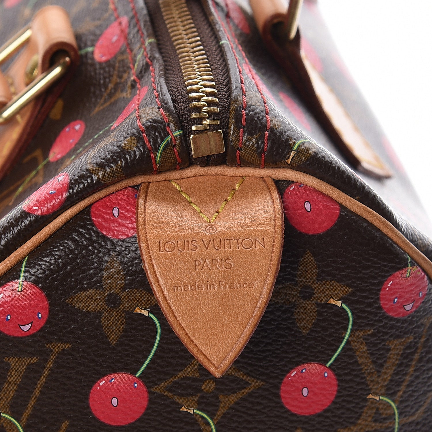 Louis Vuitton Monogram Cerises Speedy 25 10 of 15