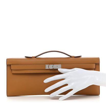 Hermes Swift Kelly Cut Clutch Pochette Sesame 2 of 7