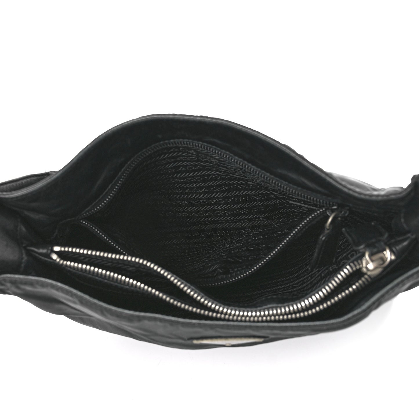 Nylon Calfskin Tote Black