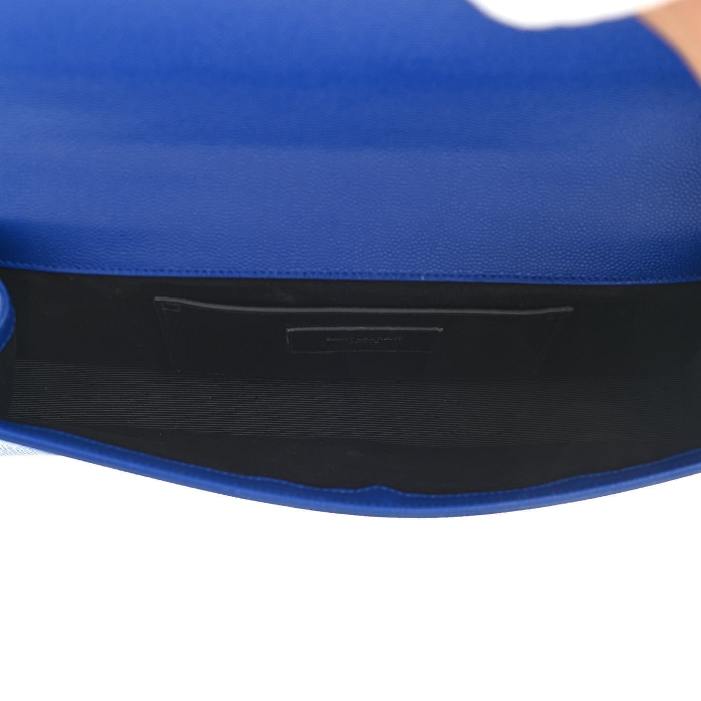 Grain De Poudre Classic Monogram Cassandre Clutch Blue Majorelle