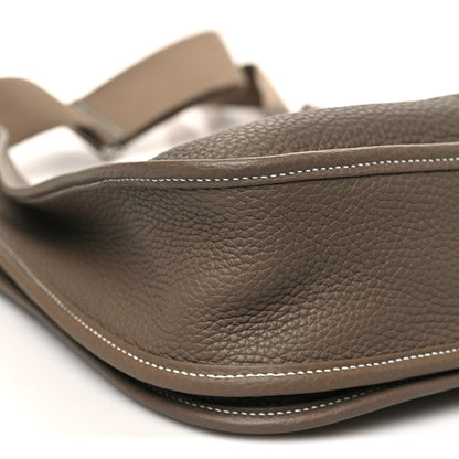 Hermes Taurillon Clemence Evelyne III PM Etoupe 9 of 10