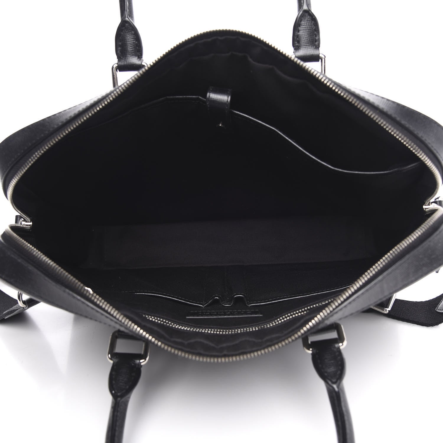 Burberry London Check Large Briefcase Black 5 of 9