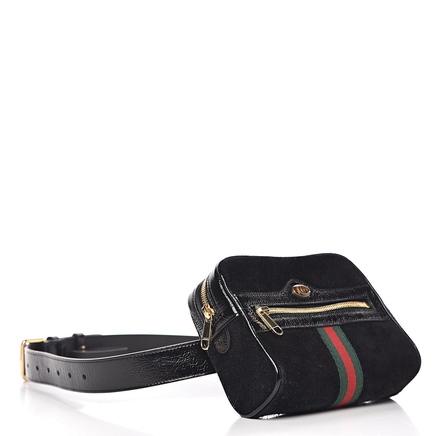 Suede Small Ophidia Belt Bag 85 34 Black