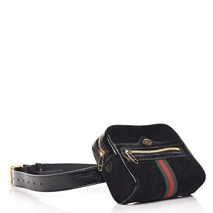 Gucci Suede Small Ophidia Belt Bag 85 34 Black 4 of 13