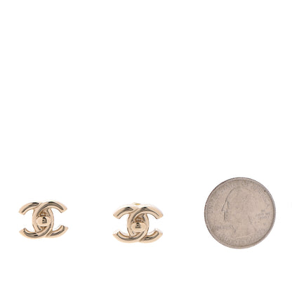 Chanel Metal CC Turnlock Earrings Gold 2 of 4