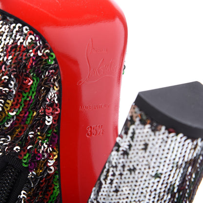 Christian Louboutin Paillettes Moulamax 100 Booties 35.5 Multicolor 6 of 8