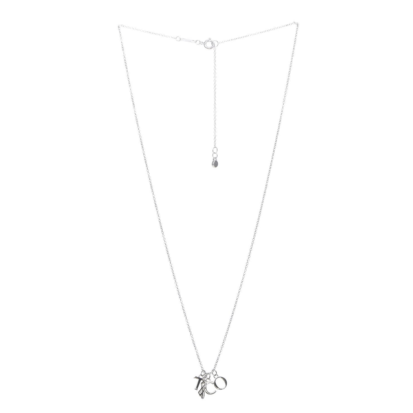 Sterling Silver Charms Pendant Necklace