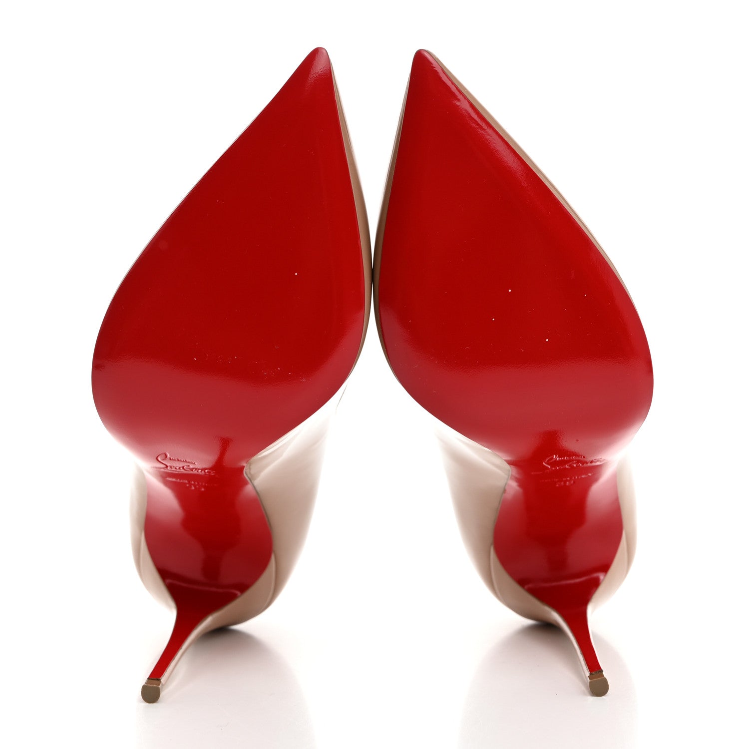 Christian Louboutin Metallic Patent Psychic Hot Chick 100 Pumps 39 Platine 5 of 7