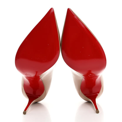 Christian Louboutin Metallic Patent Psychic Hot Chick 100 Pumps 39 Platine 5 of 7