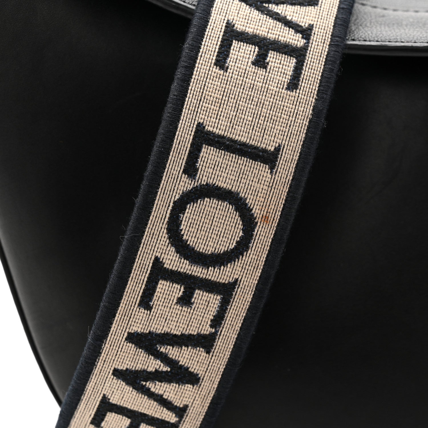 Loewe Satin Calfskin Jacquard Luna Bag Black 10 of 10