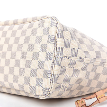 Louis Vuitton Damier Azur Neo Neverfull MM Rose Ballerine 7 of 11