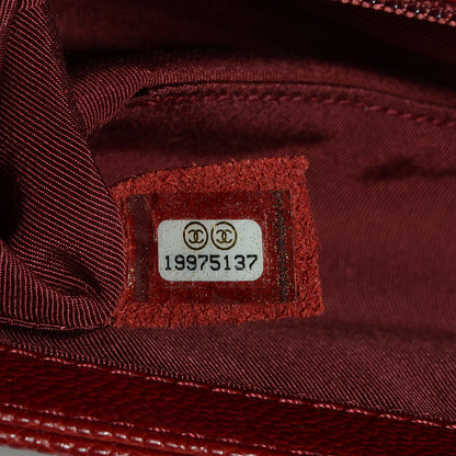 Chanel Caviar Quilted New Medium Boy Flap Dark Red 7 of 9