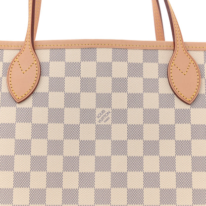 Louis Vuitton Damier Azur Neo Neverfull MM Rose Ballerine 8 of 10