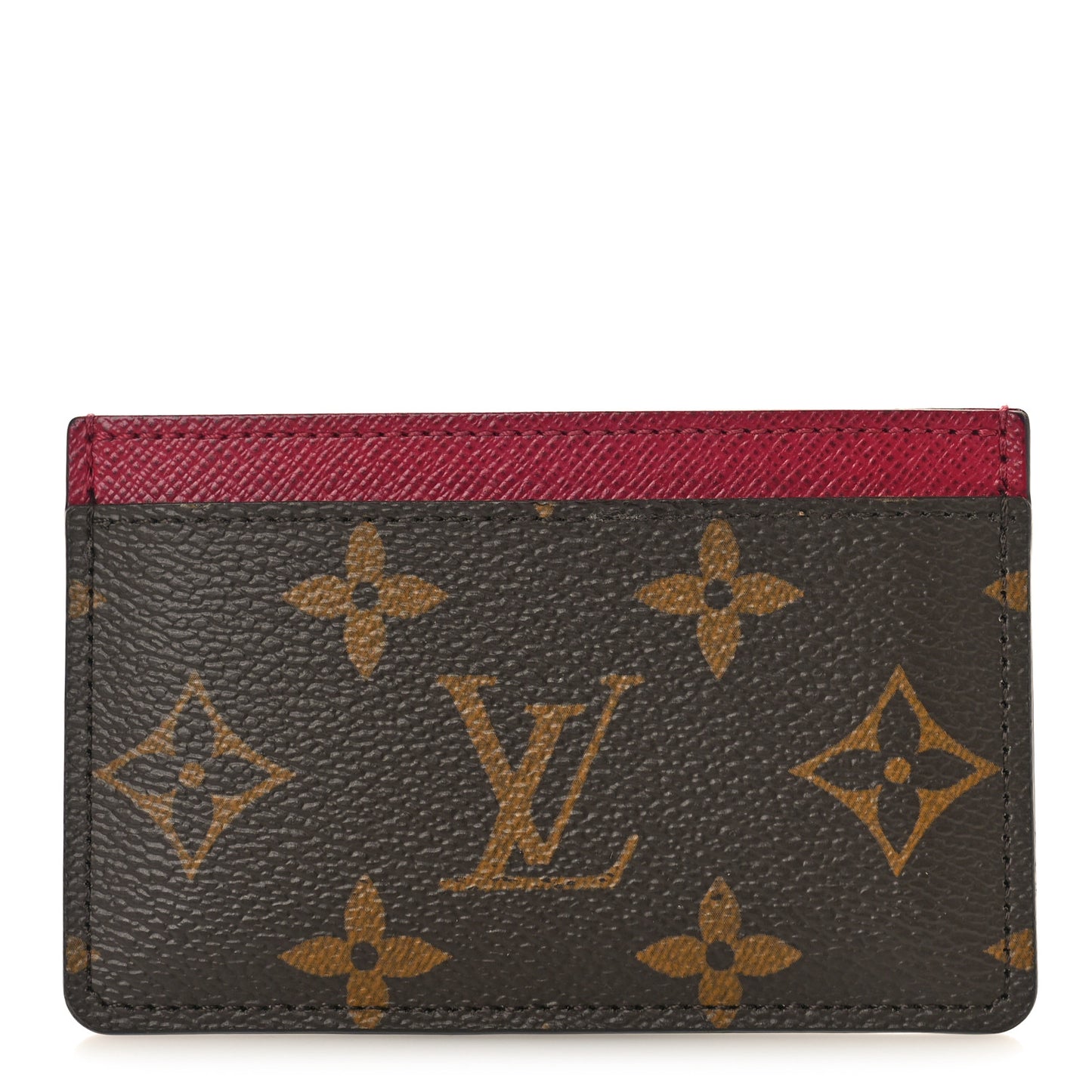 Monogram Card Holder Fuchsia
