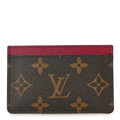Louis Vuitton Monogram Card Holder Fuchsia 1 of 9