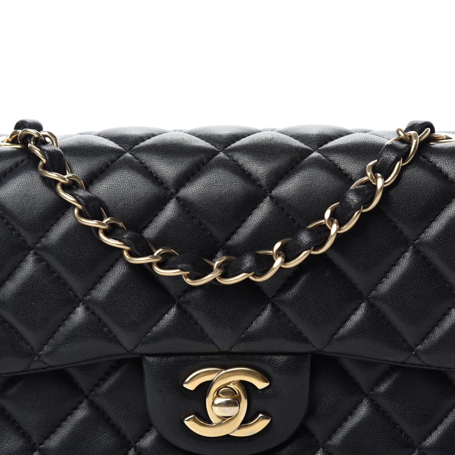 Chanel Lambskin Quilted Mini Rectangular Flap Black 10 of 10