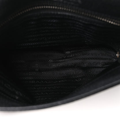 Prada Vitello Daino Soft Flap Crossbody Black 5 of 10