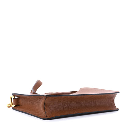 Valentino Garavani Grainy Calfskin VSling Pouch Saddle Brown 3 of 7