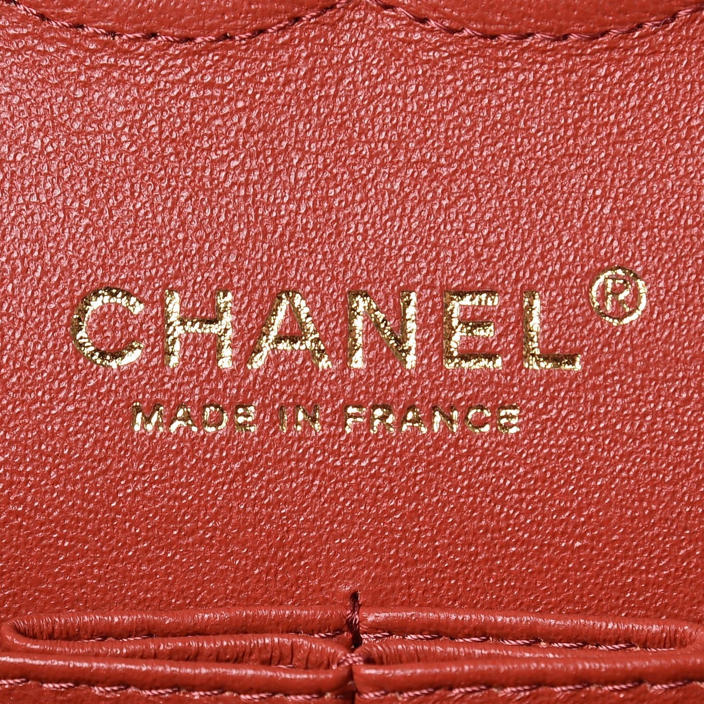 Lambskin Chevron Quilted Medium Double Flap Rosewood