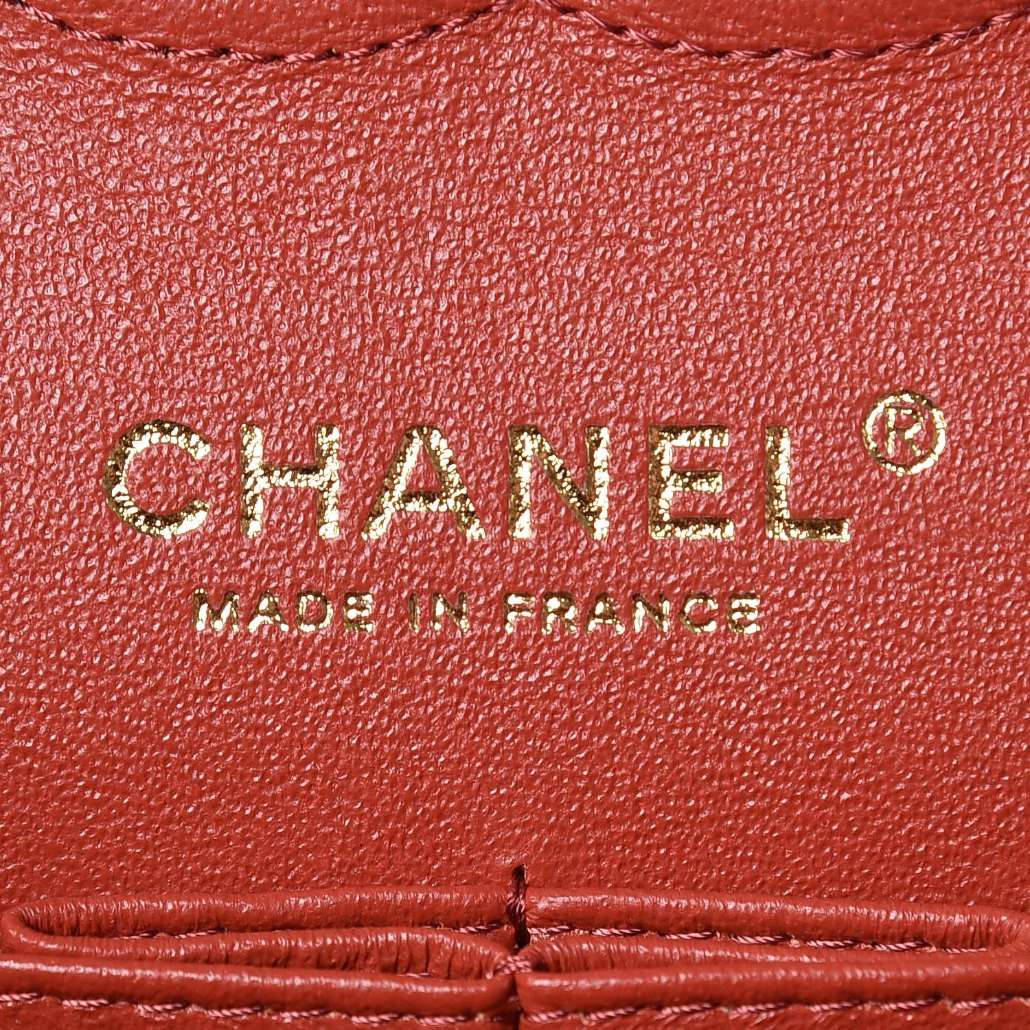 Chanel Lambskin Chevron Quilted Medium Double Flap Rosewood 8 of 9
