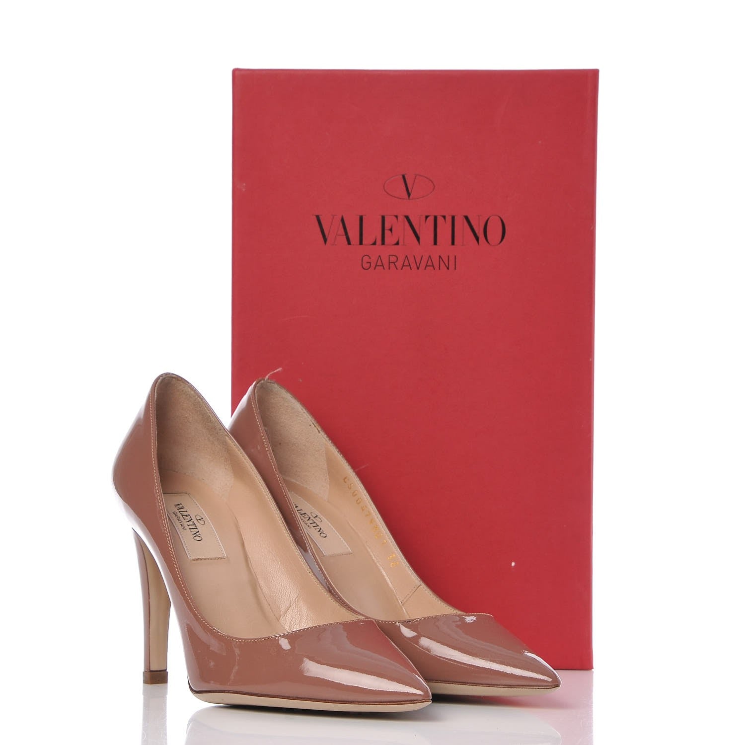Valentino Garavani Patent Rockstud No Limit 95mm Pumps 36 Dahlia Rose 15 of 15