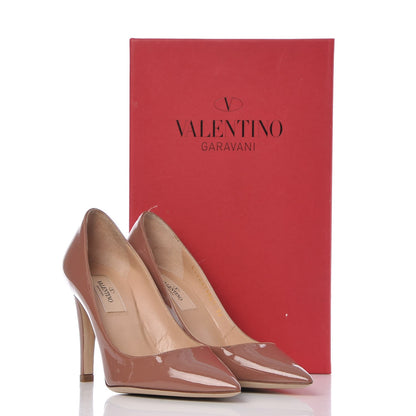 Valentino Garavani Patent Rockstud No Limit 95mm Pumps 36 Dahlia Rose 15 of 15