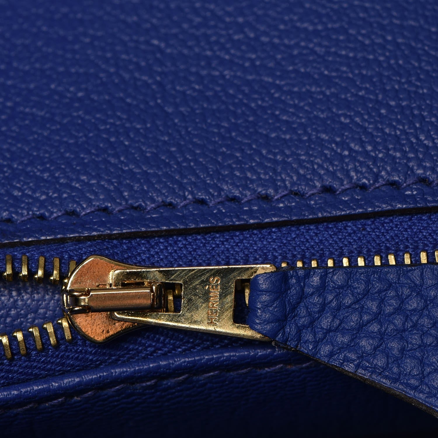 Hermes Togo Birkin 30 Bleu Electrique 27 of 34