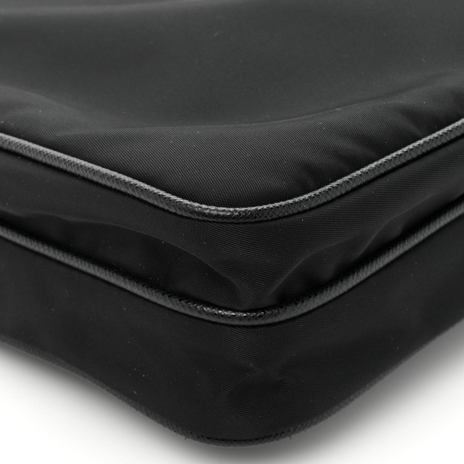 Prada Re-Nylon Saffiano Pocket Flat Messenger Bag Black 10 of 13