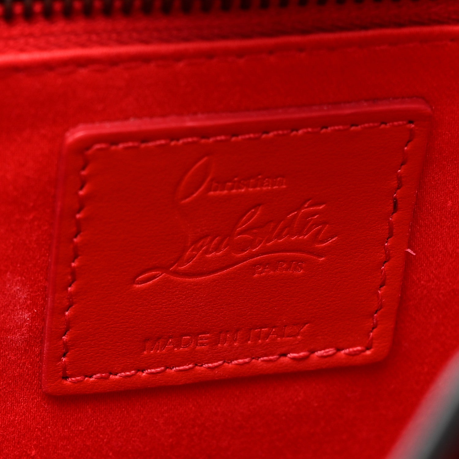 Christian Louboutin Calfskin Crocodile Embossed Ruistote Tote Expresso 6 of 10